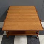 Danish Teak Serving Trolley / Sidetable 1960S thumbnail 14