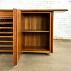 Italiaans Vintage Dressoir Kast Met Walnoot Hout thumbnail 13