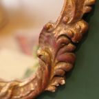Rococo-Stijl Vergulde Gegoten Gipsen Wandspiegel, Midden 20E Eeuw thumbnail 2