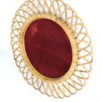 Franco Albini Rotan Spiegel Vintage thumbnail 15