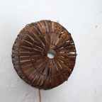 Bamboe Wandlamp Rond Bruin S thumbnail 6