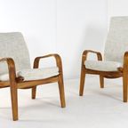 Cees Braakman Pastoe Fb06 Plywood Fauteuil Dames Gestoffeerd thumbnail 7