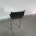 4 X Italian Bar Stool By Stendig Of Steel Tube And Leather 1960S. thumbnail 20