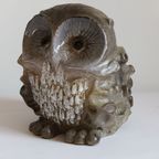 Ceramic Owl Sculpture By Elisabeth Vandeweghe, Belgium 1970S. thumbnail 3