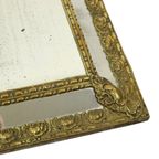 Antieke Kussenspiegel Repousse Spiegel Facet Frankrijk 19de Eeuw thumbnail 12