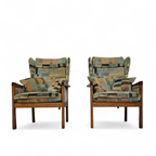 2 X Casala Wingback / Lounge / Armchair In Top Condition / 4 Small Cushions / 1960s thumbnail 26