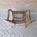 Bruine Bamboe Fauteuil Tuinstoel thumbnail 2
