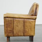 Unieke En Charmante Kinder Fauteuil/ Armchair Gemaakt Van Rundleer In Art Deco Stijl In Een Licht thumbnail 6