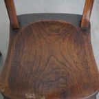 Tijdloze Elegante Set Van 10 Antieke Engelse Oxford Eetkamer/ Keuken Stoelen thumbnail 8