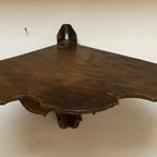 Oud Eiken Console/ Etagere Voor In Een Hoek, Hoek 28 Cm, Reliving thumbnail 2
