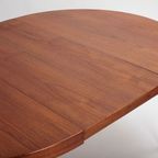 Round Extendable Dining Table By Schou Andersen Møbelfabrik, Denmark 1950’S. thumbnail 12