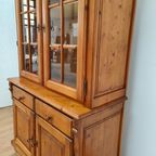 Vintage Landelijke Grenen Buffetkast Wandkast Buffet Kast. thumbnail 6