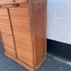 Dubbele Eiken Archiefkast, Rolluikkast, 120 Cm Hoog thumbnail 7