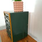 Oude Houten Ladekast Naaigaren Kast Amann Nahseide thumbnail 13