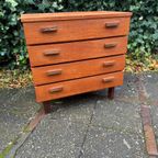 Teak Mid Century Ladekast , Jaren 60 thumbnail 2