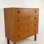 Scandinavisch Vintage Teak Fineren Ladekast Mards thumbnail 8