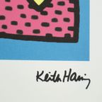 Offset Litho Naar Keith Haring Swing 19/150 Pop Art Kunstdruk thumbnail 9