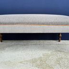 Vintage Landelijke Grote Hocker Bijzettafel Voetenbank Bank thumbnail 4
