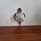 Vintage Italiaanse Haak Messing Met Porselijn thumbnail 4
