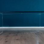 Lucite And Glass Coffee Table. thumbnail 3