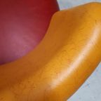 * Leolux Pallone Oranje Rode Design Fauteuil thumbnail 10