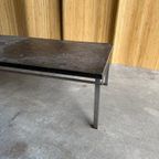 Vintage Brutalist Salontafel Leistenen Blad thumbnail 9