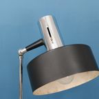 Prachtige Mid Century Tafellamp In Zwart En Chroom - Italie Jaren 60 - Design Bureaulamp thumbnail 10