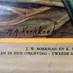 Vintage Linnen Schoolkaart – In Het Gebied Van De Bovennijl thumbnail 11