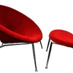 Red Designer Ufo Chair thumbnail 2