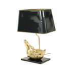 Grote Zwaan Lamp Hollywood Regency Tafellamp Regina Italy 58Cm thumbnail 12