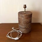 Birma Riet Rotan Tafellamp Voet Vintage Zonder Kap! thumbnail 12