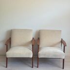 Set Vintage Deense Midcentury Fauteuils Easy Chairs 1960’S thumbnail 7