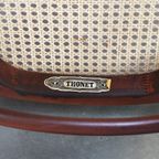 Set Van 6 Hoge Vintage Donkerbruine Bentwood Thonet Stoelen Model “Lange Jan/ Long John” thumbnail 18