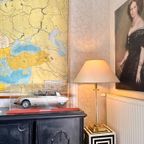 Glasstube & Brass Hollywood Regency Lamp thumbnail 16