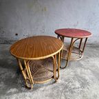 Vintage Rotan Side Tables In The Style Of Rohé Noordwolde thumbnail 10