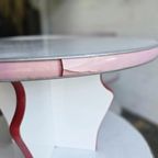 Vintage Ronde Etagere / Winkelrek / Vitrine thumbnail 9