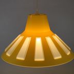 Prachtige Gele Plastic Space Age Ufo Lamp - Massive - Belgian Design - 1970 thumbnail 5