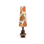 Grote Space Age Vloerlamp Xl Retro Design Oranje Bruin West Germany thumbnail 3