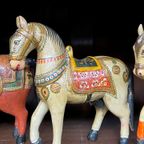 Houten Decoratieve Paarden. thumbnail 4
