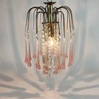 Vintage - Italiaans Design - Murano Glass Chandelier - Waterval - Kroonluchter - Paolo Venini - ‘ thumbnail 2