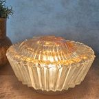 Plafondlamp Glazen Gouden Sunburst 1960 thumbnail 5