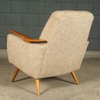 Vintage Club/Lounge Fauteuil – Houten Armleuningen – Jaren 60 thumbnail 2