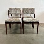 Vier Zeldzame Vintage Eetkamerstoelen, Model 641p, Rudolf Glatzel Voor Thonet thumbnail 4