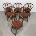 Six Vintage Bamboo Chairs thumbnail 2