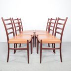 Johannes Andersen Set Eettafelstoelen, 1960s thumbnail 3