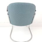 Gispen Fauteuil Model 413 Nieuw Gestoffeerd Grape Blauw thumbnail 7