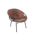 Fauteuil Jaren 50 – Leer – Balloon Chair -(mf44) thumbnail 3