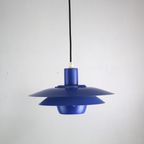 Blauwkleurige Top Designlamp Van Jeka Metaltryk - Model Viola Type 3013-P - Denemarken 1980 thumbnail 3