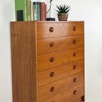 Scandinavisch Vintage Teak Fineren Ladekast Kajanin thumbnail 4