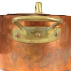 Kookpot Koper En Messing Marmite Met Deksel Frankrijk Vintage 18Cm thumbnail 8